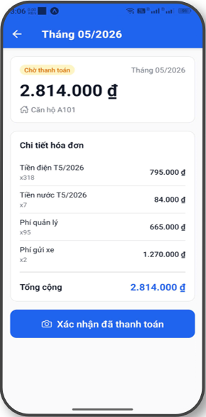 Thông báo phí dịch vụ chung cư